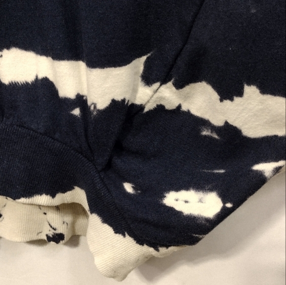 Young Fabulous Broke Safari Tie Dye Hoodie Crop Sweatshirt Women's M/L Blue Boho - Picture 4 of 8